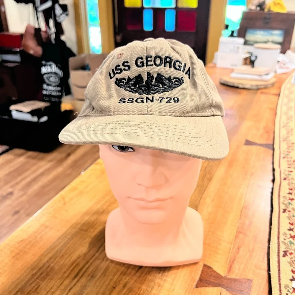 USS Georgia Tan Baseball Cap